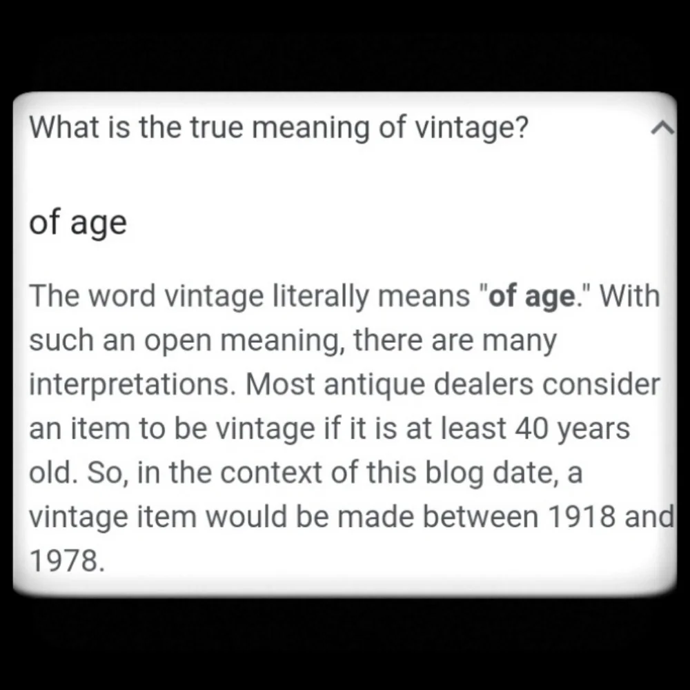 VINTAGE 